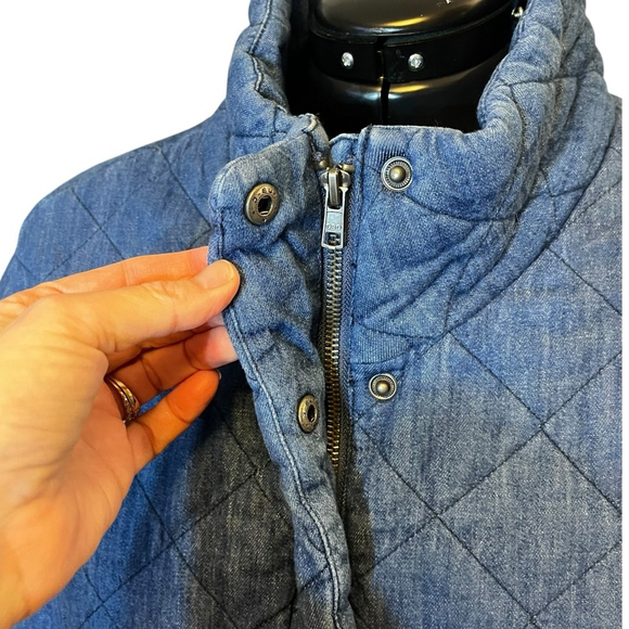 Women's Old Navy Lightweight Diamond Cotton Quilted Jacket, XXL, Blue - Picture 6 of 16
